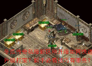 冬瓜传奇私服新区刚开服如何快速升级打宝?新手必看技巧有哪些? 冬瓜传奇私服新区刚开服如何快速升级打宝?新手必看技巧有哪些?