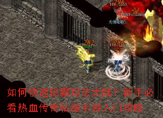 如何快速称霸玛法大陆?新手必看热血传奇私服手游入门攻略 如何快速称霸玛法大陆?新手必看热血传奇私服手游入门攻略