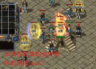 ����ҵ���ְҵ�����е�����boss��