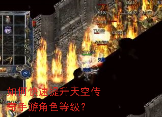 如何快速提升天空传奇手游角色等级? 如何快速提升天空传奇手游角色等级?
