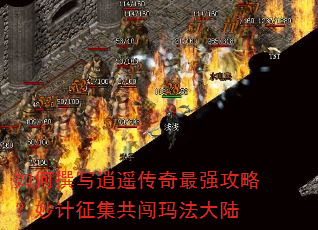 如何撰写逍遥传奇最强攻略?妙计征集共闯玛法大陆 如何撰写逍遥传奇最强攻略?妙计征集共闯玛法大陆