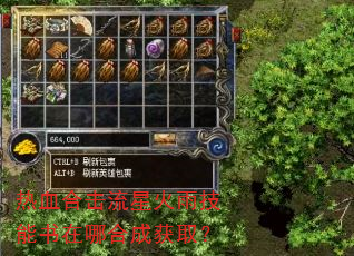 热血合击流星火雨技能书在哪合成获取? 热血合击流星火雨技能书在哪合成获取?