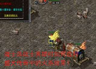 道士选战士英雄时如何应对盛大传奇中的火系效果? 道士选战士英雄时如何应对盛大传奇中的火系效果?