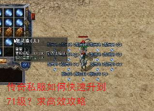 传奇私服如何快速升到71级?求高效攻略 传奇私服如何快速升到71级?求高效攻略