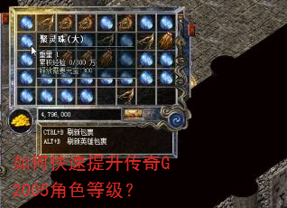如何快速提升传奇G2005角色等级? 如何快速提升传奇G2005角色等级?