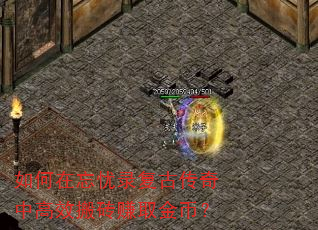 如何在忘忧录复古传奇中高效搬砖赚取金币? 如何在忘忧录复古传奇中高效搬砖赚取金币?