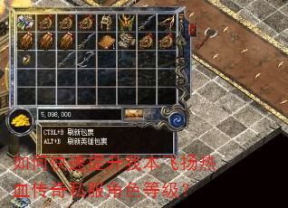 如何快速提升我本飞扬热血传奇私服角色等级? 如何快速提升我本飞扬热血传奇私服角色等级?