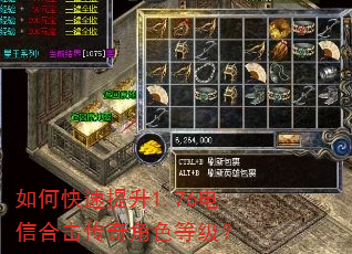 如何快速提升1.76电信合击传奇角色等级? 如何快速提升1.76电信合击传奇角色等级?