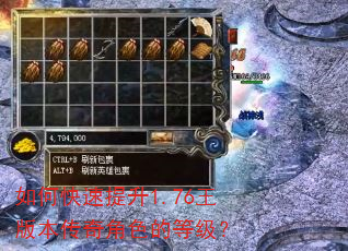 如何快速提升1.76王版本传奇角色的等级? 如何快速提升1.76王版本传奇角色的等级?