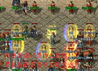 网络用语sf是什么意思,是私服还是其他游戏术语? 网络用语sf是什么意思,是私服还是其他游戏术语?