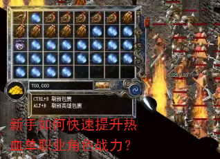 新手如何快速提升热血单职业角色战力? 新手如何快速提升热血单职业角色战力?